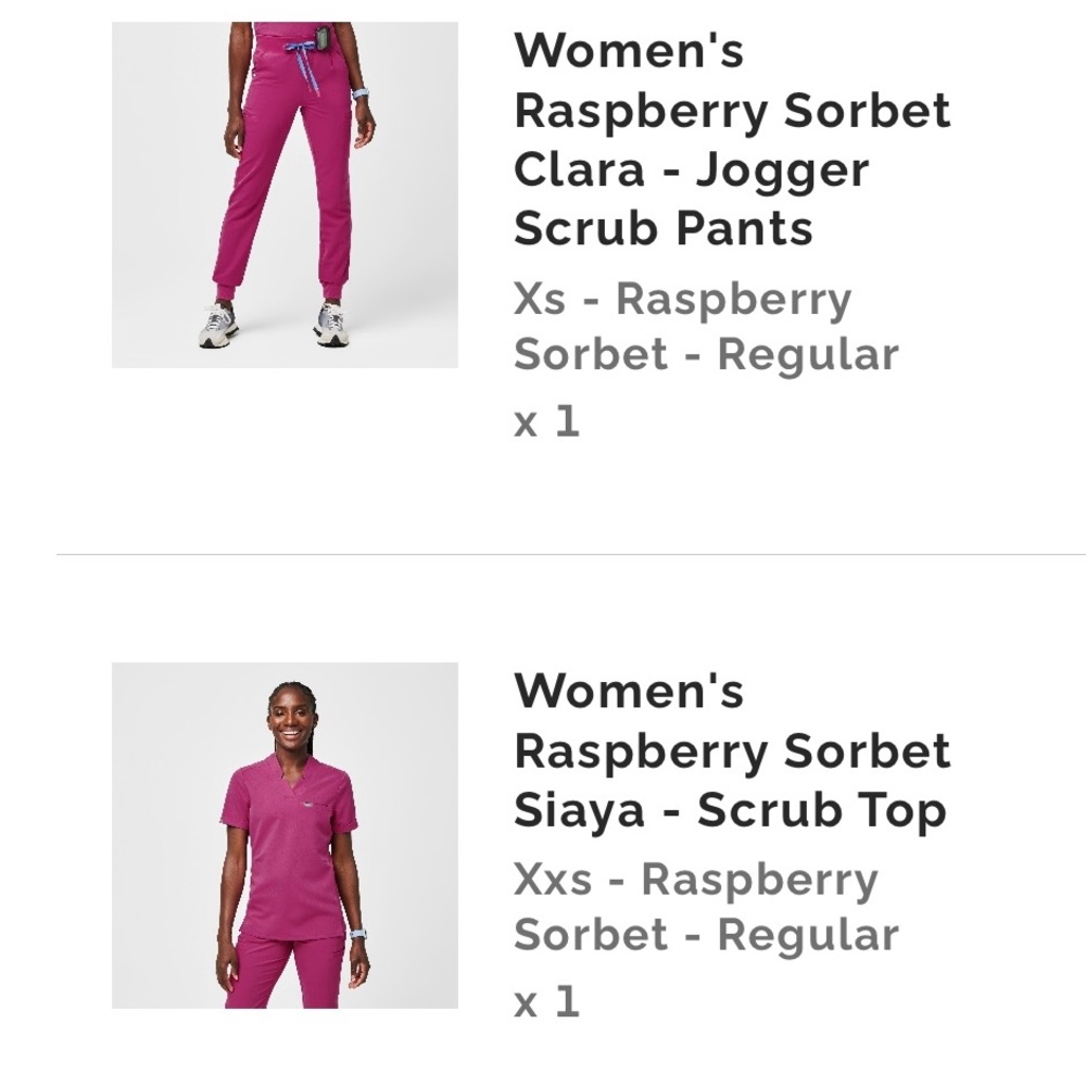NWOT Figs Scrub Set